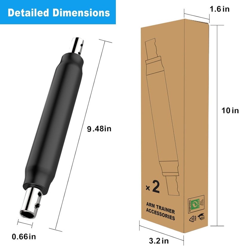 Hot Wave Twister Arm Exerciser,Adjustable Spring Workout Bar, Forearm Triceps Chest Enhanced Exercise Strengthener,Portable Home Fitness Equipment - Image 2